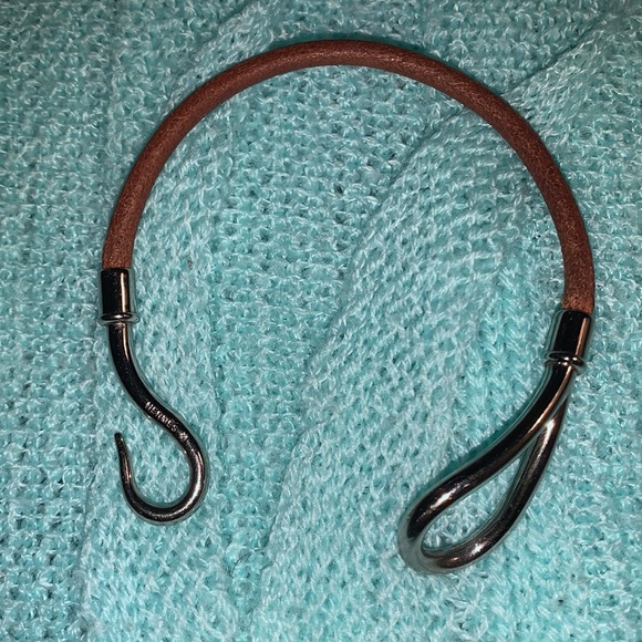 Hermès hook silver bracelet - Picture 3 of 4